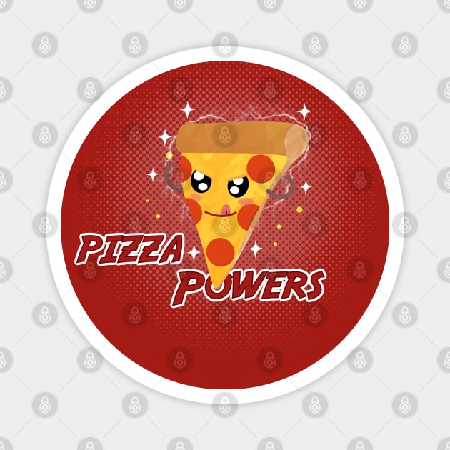 Pizza Powers Magnet by peekxel